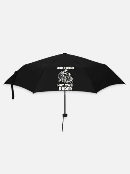 Real freedom has two wheels - Umbrella (small) - black