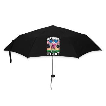 Hop Strong. Levez Lourd - Parapluie standard - noir - Devant