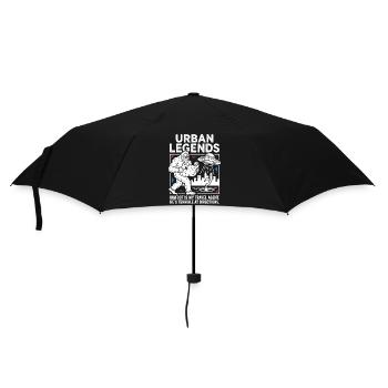 Bigfoot Travel Agent – Urban Legends Humor - Regenschirm (klein) - Schwarz - Vorne