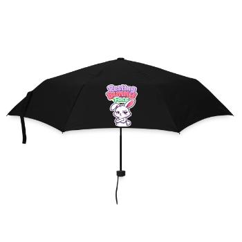 Bunny Bunny Spring Summer Easter Garden - Umbrella (small) - black - Front