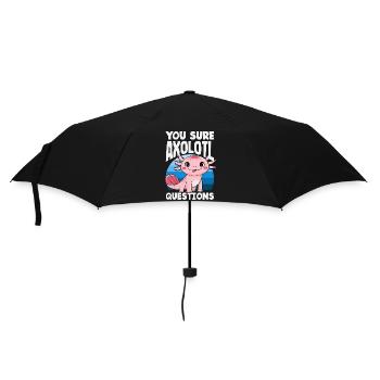 Mignon Axolotl Kawaii Amoureux des Axolotls - Parapluie standard - noir - Devant