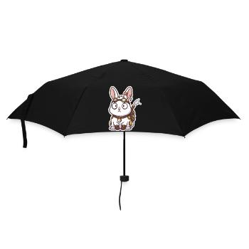 Lapin Steampunk Messager Sac-à-Dos Vapeur - Parapluie standard - noir - Devant