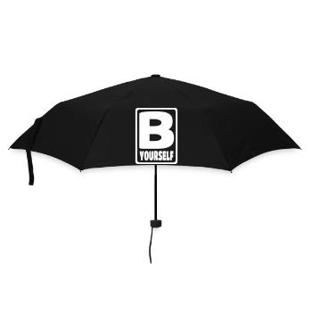 B YOURSELF - Regenschirm (klein) - Schwarz - Vorne