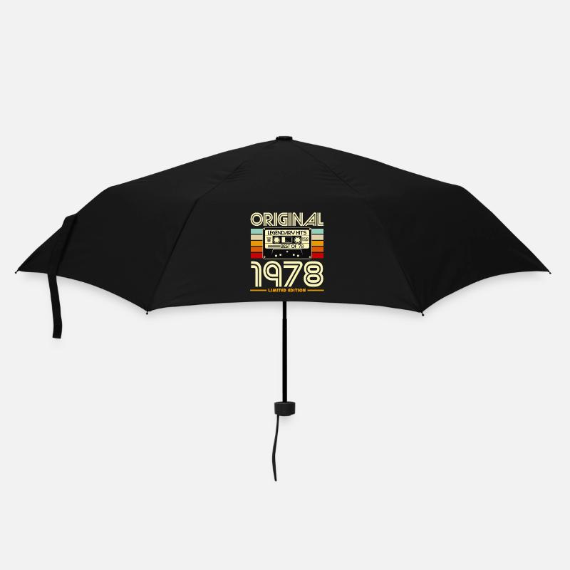 Original 1978 Cassette Retro Limitee - Parapluie standard - noir