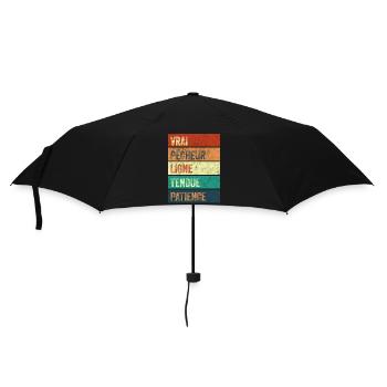 Pêcheur Passion Rivière - Parapluie standard - noir - Devant