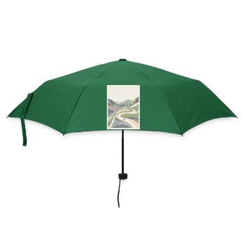 Alpe d’Huez — Mémoire cycliste - Parapluie standard - vert bouteille - Devant