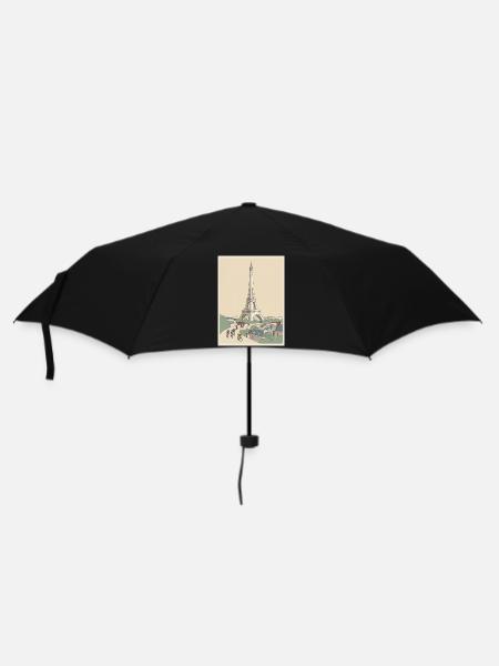 Paris Ride — Cycling Memory - Umbrella (small) - black