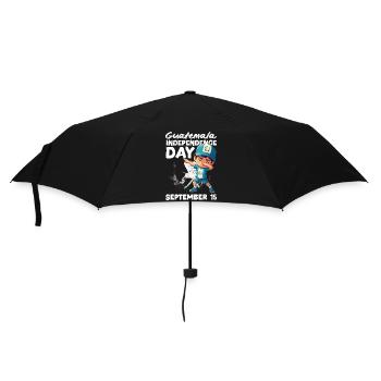 T-shirt Drapeau du Guatemala Fierté & Chapín Maison - Parapluie standard - noir - Devant