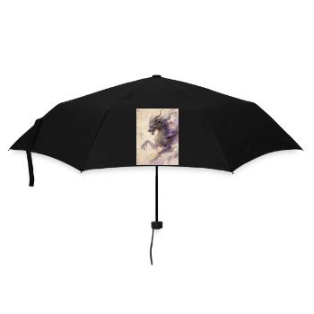 The Purple Apotheosis: Qilin Zijin – Harmony - Umbrella (small) - black - Front