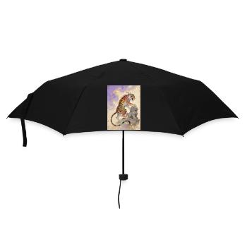 Die Himmlische Rasse: Zouwu – Heiliger Schwung - Regenschirm (klein) - Schwarz - Vorne