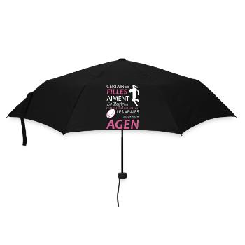 Certaines Filles Aiment Le Rugby Les Vraies Sup... - Parapluie standard - noir - Devant