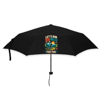 Let's Run 100 Miles For Fun Ultra Runner Shirt - Umbrella (small) - black - Front