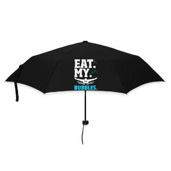 Lustige Schwimmer Sprüche & Schwimmverein Design - Regenschirm (klein) - Schwarz - Vorne