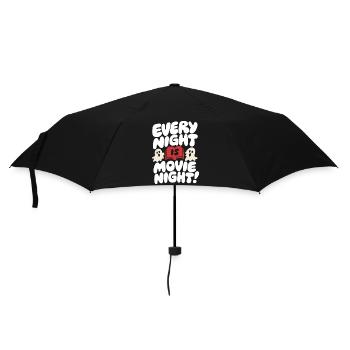 Chaque soir, c’est la soirée cinéma des fantômes - Parapluie standard - noir - Devant