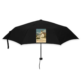 Beidlhausen Poster - Alpen Dorfharmonie - Regenschirm (klein) - Schwarz - Vorne