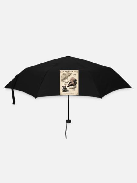 Victorian Parasol and Vintage Accessories - Umbrella (small) - black