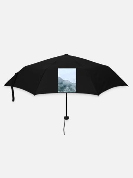 Misty Mountain Fog Landscape - Umbrella (small) - black