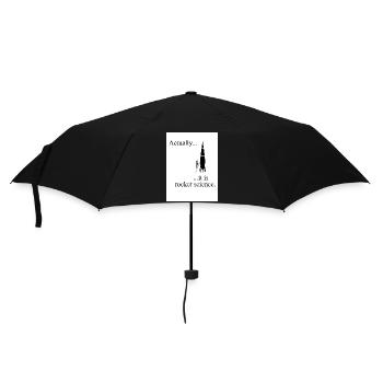 Actually, it is rocket science - Umbrella (small) - black - Front