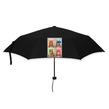 Cats Bengal Cat - Umbrella (small) - black - Front