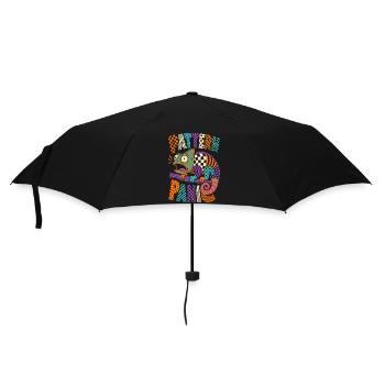 Pattern Panic Chameleon - Umbrella (small) - black - Front