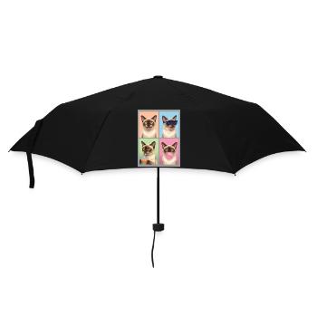 Chats Chat birman européen - Parapluie standard - noir - Devant