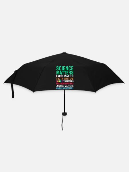 Wissenschaft zählt Fakten Wahrheit Gleichheit Freiheit - Regenschirm (klein) - Schwarz