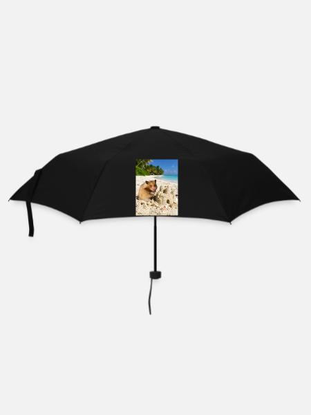 Chico 11: Malediven mit Sandburg 2026 - Regenschirm (klein) - Schwarz