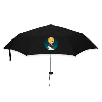 Rocket Bitcoin Money Money à la lune - Parapluie standard - noir - Devant