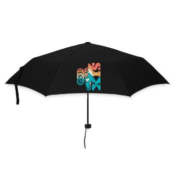 6. Geburtstag Bmx Fahrrad 6 Jahre Geschenk - Regenschirm (klein) - Schwarz - Vorne