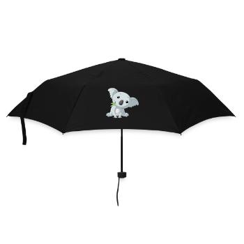 Kleiner Koalabär - Regenschirm (klein) - Schwarz - Vorne