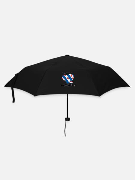 Hergestellt in Fryslan - Regenschirm (klein) - Schwarz
