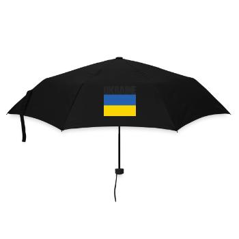 Ukraine, The Flag of Ukraine - Umbrella (small) - black - Front