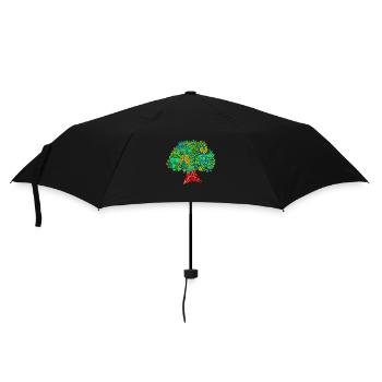 Mandala Tree of Life for Prosperity, Wealth & Happiness - Umbrella (small) - black - Front
