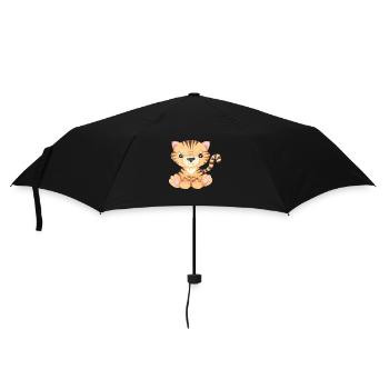 Sweet Tiger Baby Asia China Russia Tiger - Umbrella (small) - black - Front