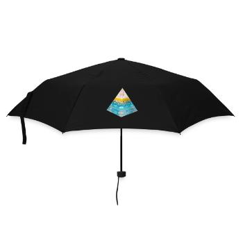 Stimme des Meeres - Regenschirm (klein) - Schwarz - Vorne