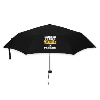 Laissez passer je suis le parrain - Parapluie standard - noir - Devant