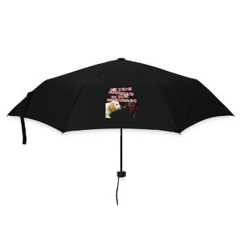 Der einzige Unterschied ist deine Wahrnehmung - Regenschirm (klein) - Schwarz - Vorne