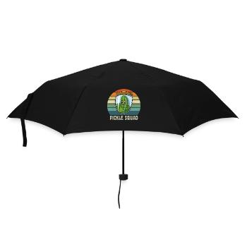 Gurken Essen Gewürzgurken Gericht Veganes - Regenschirm (klein) - Schwarz - Vorne