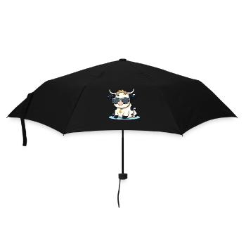 Lola die Kuh - Regenschirm (klein) - Schwarz - Vorne