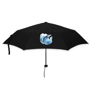 Whale in the Arctic Arctic Ocean Blue Ocean - Umbrella (small) - black - Front