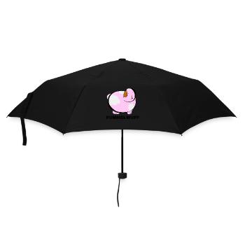Pummelwuff - entdecke das Pummelmon in dir - Regenschirm (klein) - Schwarz - Vorne