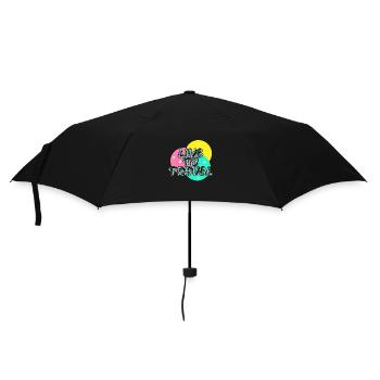 Live to travel - Umbrella (small) - black - Front