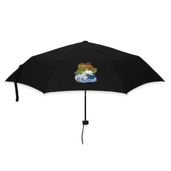 Delfin - Regenschirm (klein) - Schwarz - Vorne