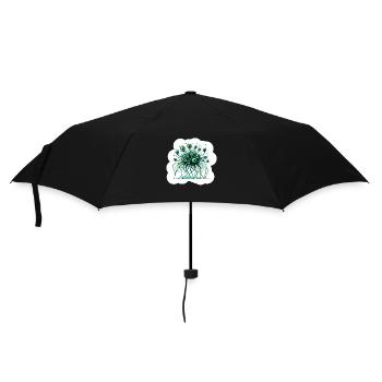 Das fürchterliche mehräugige grüne Monster - Regenschirm (klein) - Schwarz - Vorne