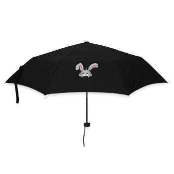 Lapin mignon dans poche, so cute! - Parapluie standard - noir - Devant