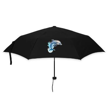 Saut de dauphin - Parapluie standard - noir - Devant