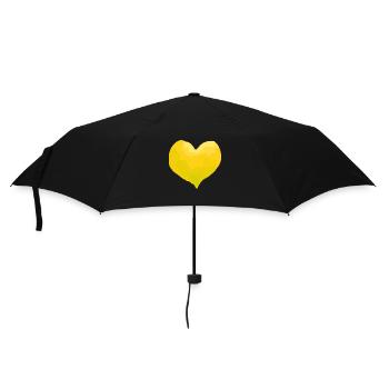 Heart Love In Love Wedding - Umbrella (small) - black - Front