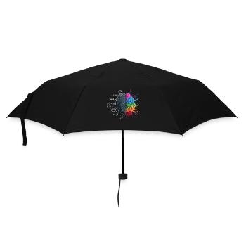 Balanced Brain: Logic Meets Art - Umbrella (small) - black - Front
