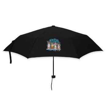 Four Cats Christmas Led Lights - Umbrella (small) - black - Front