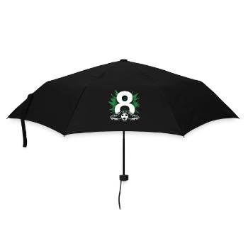 8. Geburtstag Fußballspieler 8 Jahre Kinder - Regenschirm (klein) - Schwarz - Vorne